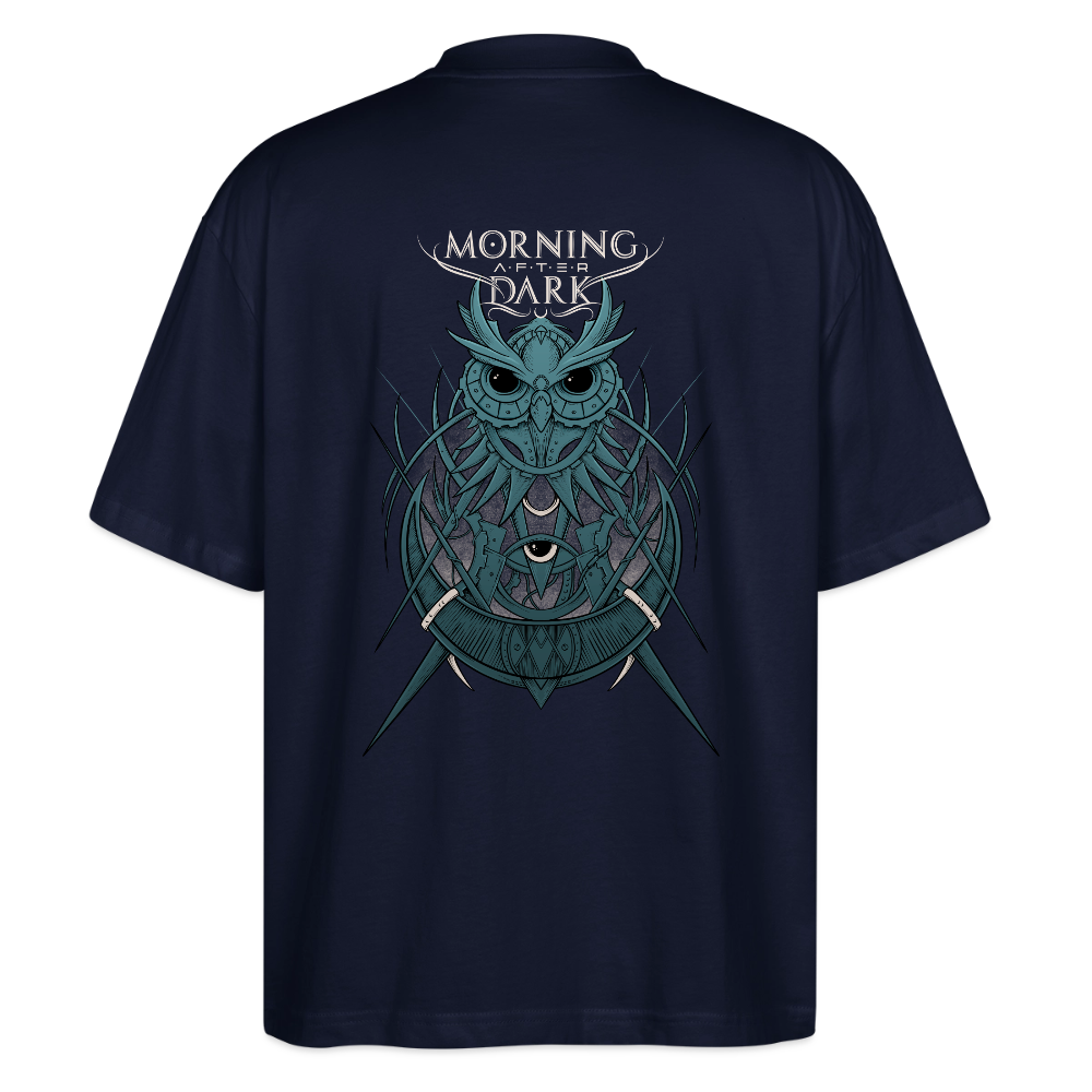 Morning After Dark – "Night Owl" Stanley/Stella Oversized Unisex Organic T-shirt - navy